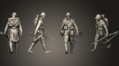 Military figurines French soldier 18 1 3d model
